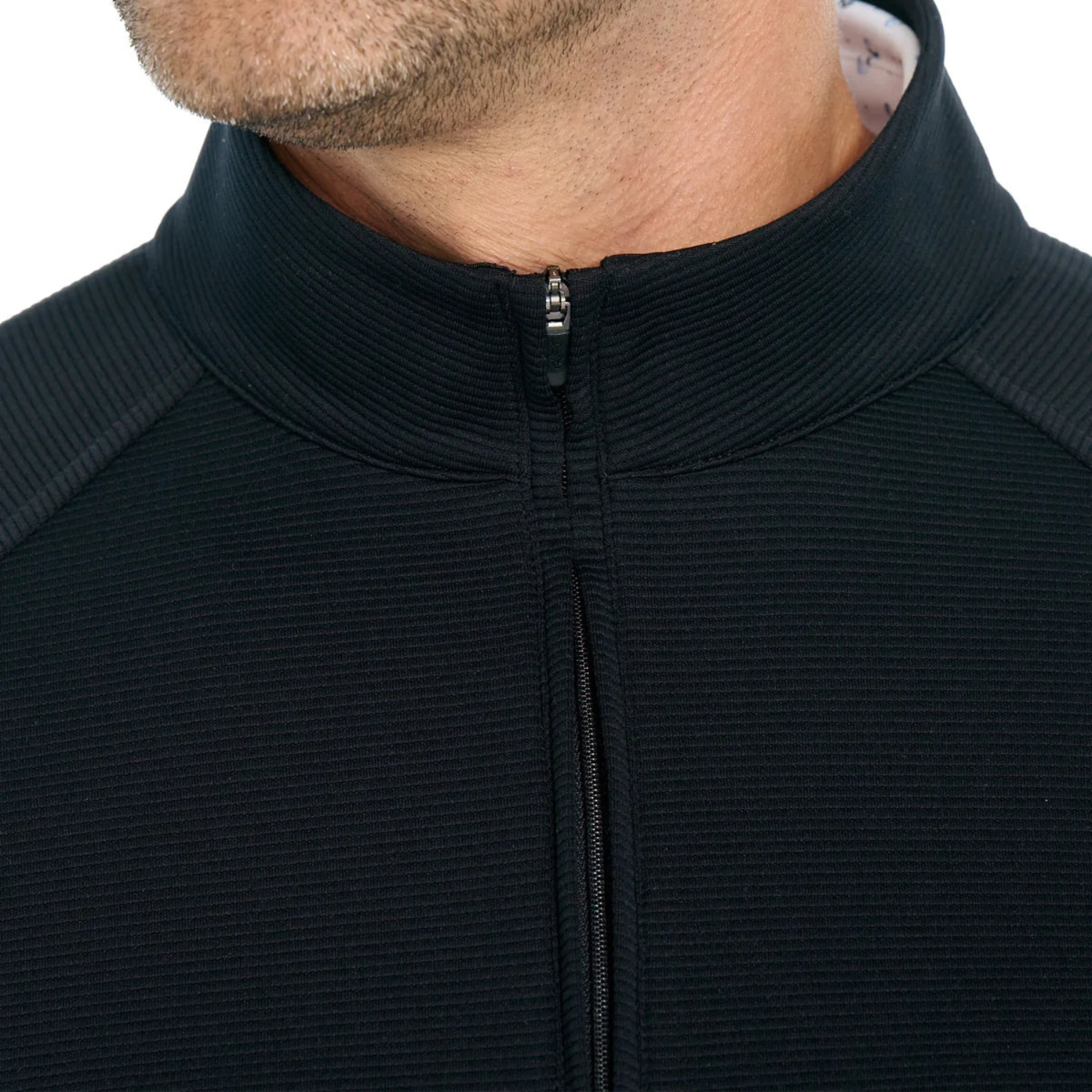 GREG NORMAN - Chandail à Glissière 1/4 pour Homme-Mens-1/4-Zip-Sweater-Noir-Black-1864568