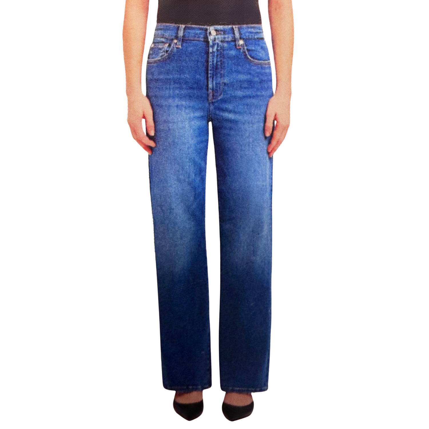 7 FOR ALL MANKIND - Jeans Alexa pour Femme-Womens-Alexa-Jeans-Taille-Haute-High-Waisted-Bleu-Blue-1994871