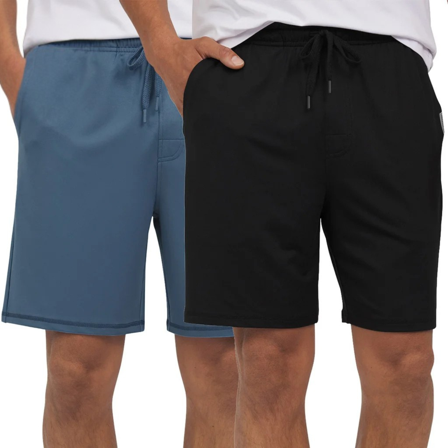 EDDIE BAUER - Paquet de 2 Shorts pour Homme-Mens-2-pack-shorts-Noir-Bleu-Black-blue-6363624-2000187