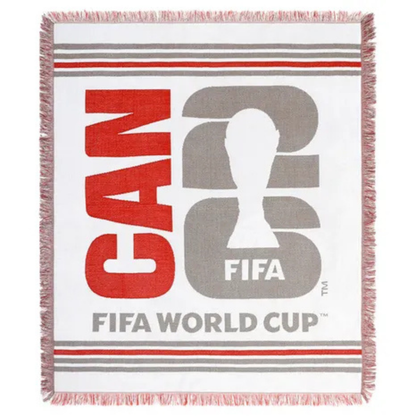 FIFA - Jeté en Tapisserie-Tapestry-throw-blanc-rouge-canada-white-red-1991361
