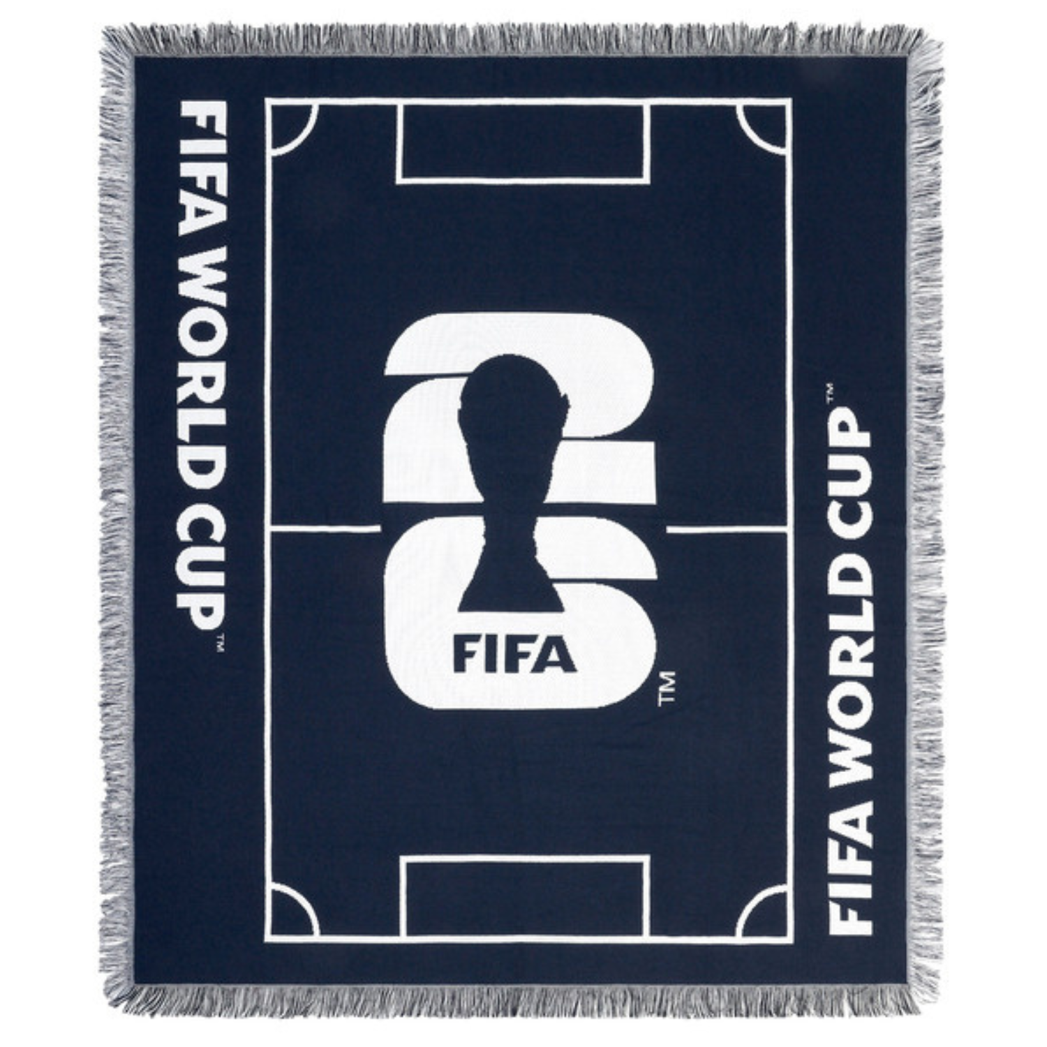 FIFA - Jeté en Tapisserie-Tapestry-throw-Marine-Blanc-Navy-white-1991361