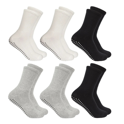 BALA - Paquet de 6 Chaussettes Antidérapantes Studio-6-Pack-Studio-Grip-Sock-Blanc-Gris-Noir-White-Grey-Black-1993572-2023205
