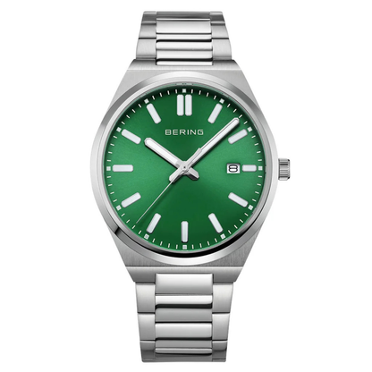 BERING - Montre pour Homme-Mens-Watch-Argent-Vert-Silver-Green-Modele-Model-17639-708-costco-1961619