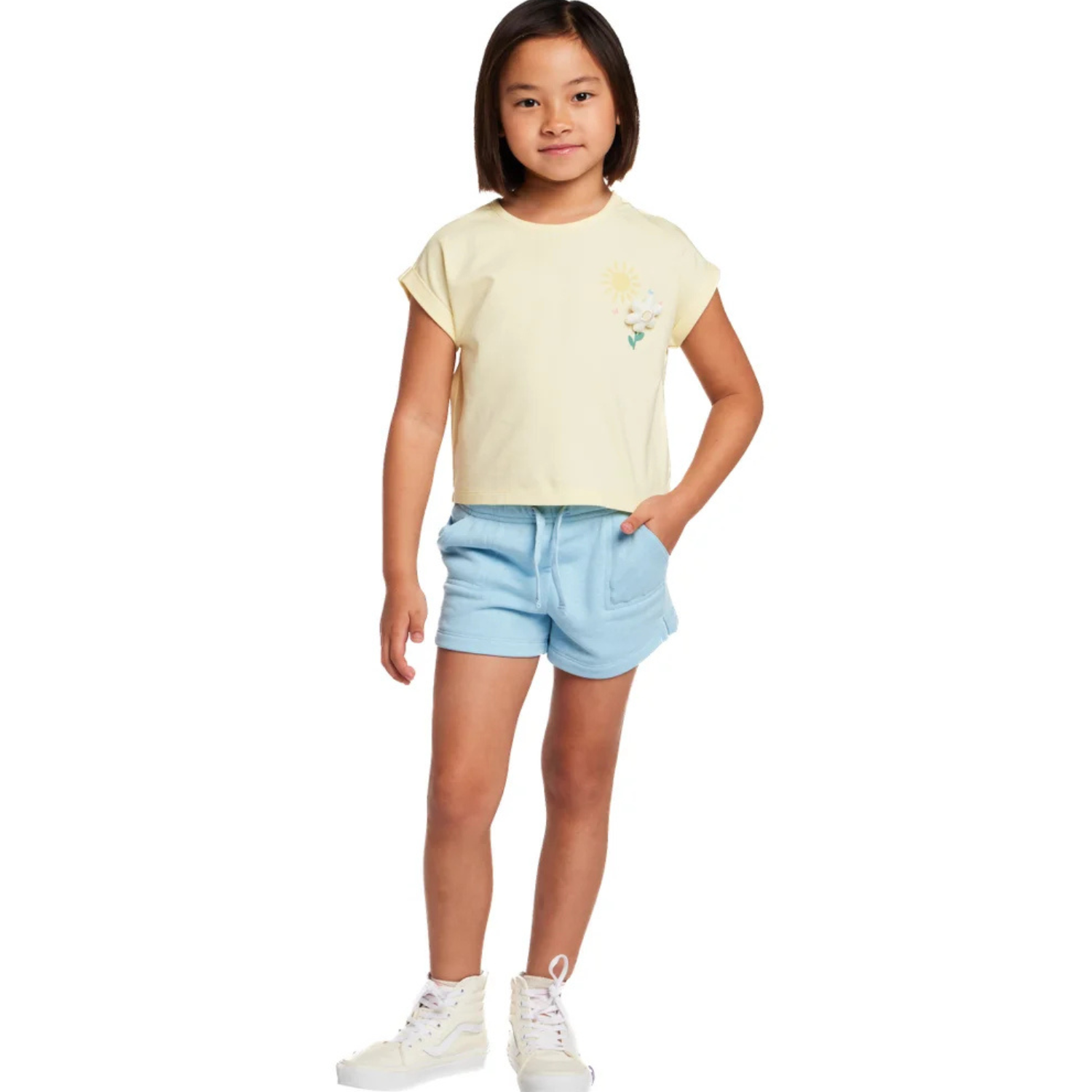 ANDY & EVAN - Ensemble 2 Pièces pour Fille-Girls-2-piece-set-Rose-Jaune-Bleu-Yellow-Blue-Fleur-Flower-5581414-1991718