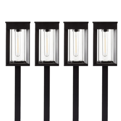 NATURALLY SOLAR - Ensemble de 4 Luminaires Solaires de Parterre à Del-4-pack-Solar-LED-Pathway-Lights-1937955