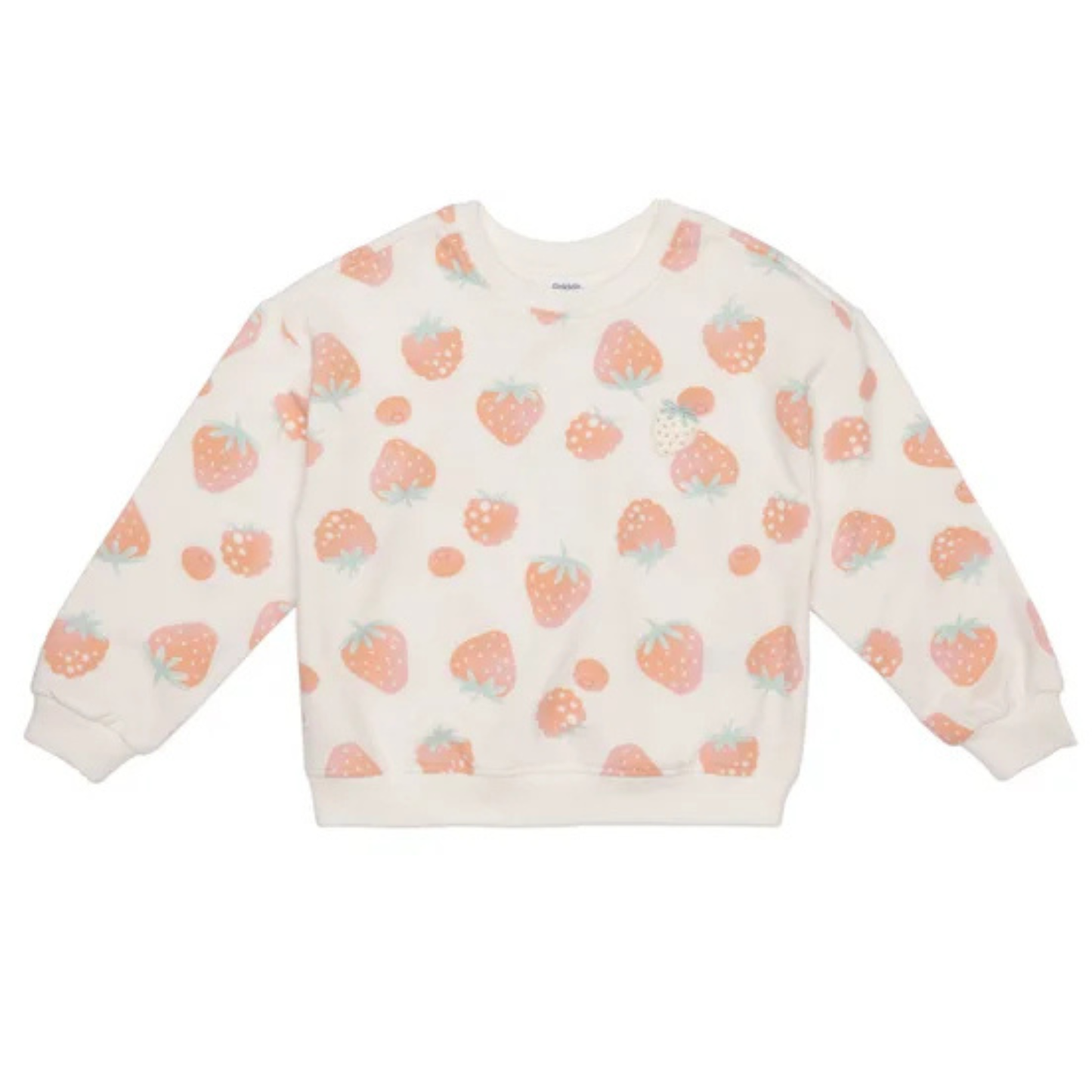 PEKKLE - Ensemble 2 Pièces pour Fille-Girls-2-piece-jogger-set-Blanc-crème-Fraise-white-cream-strawberry-1168899-1981678