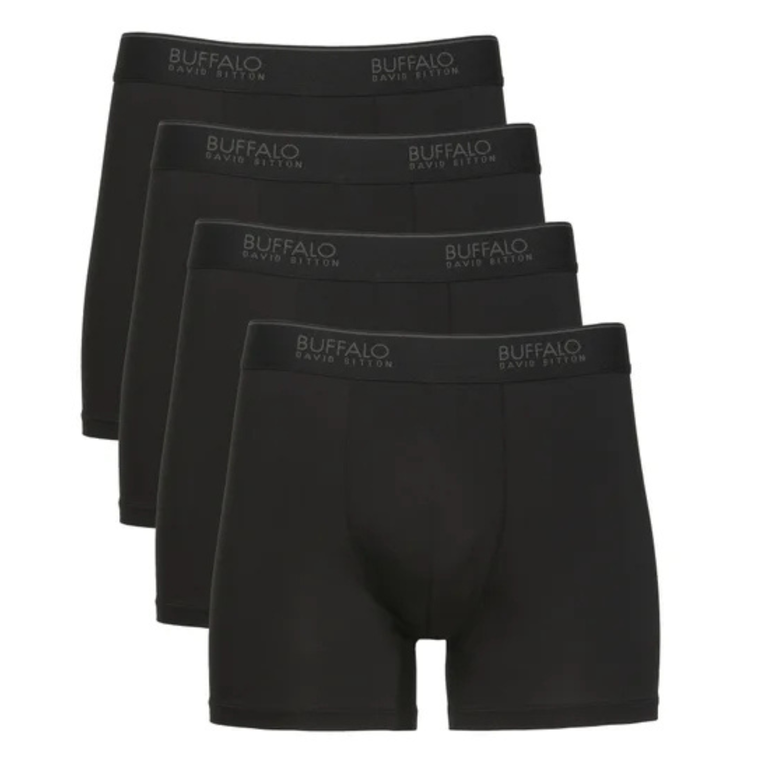 BUFFALO - Ensemble de 4 Boxers Ajustés pour Homme-Mens-4-pack-boxer-briefs-noir-black-4877353-1924540