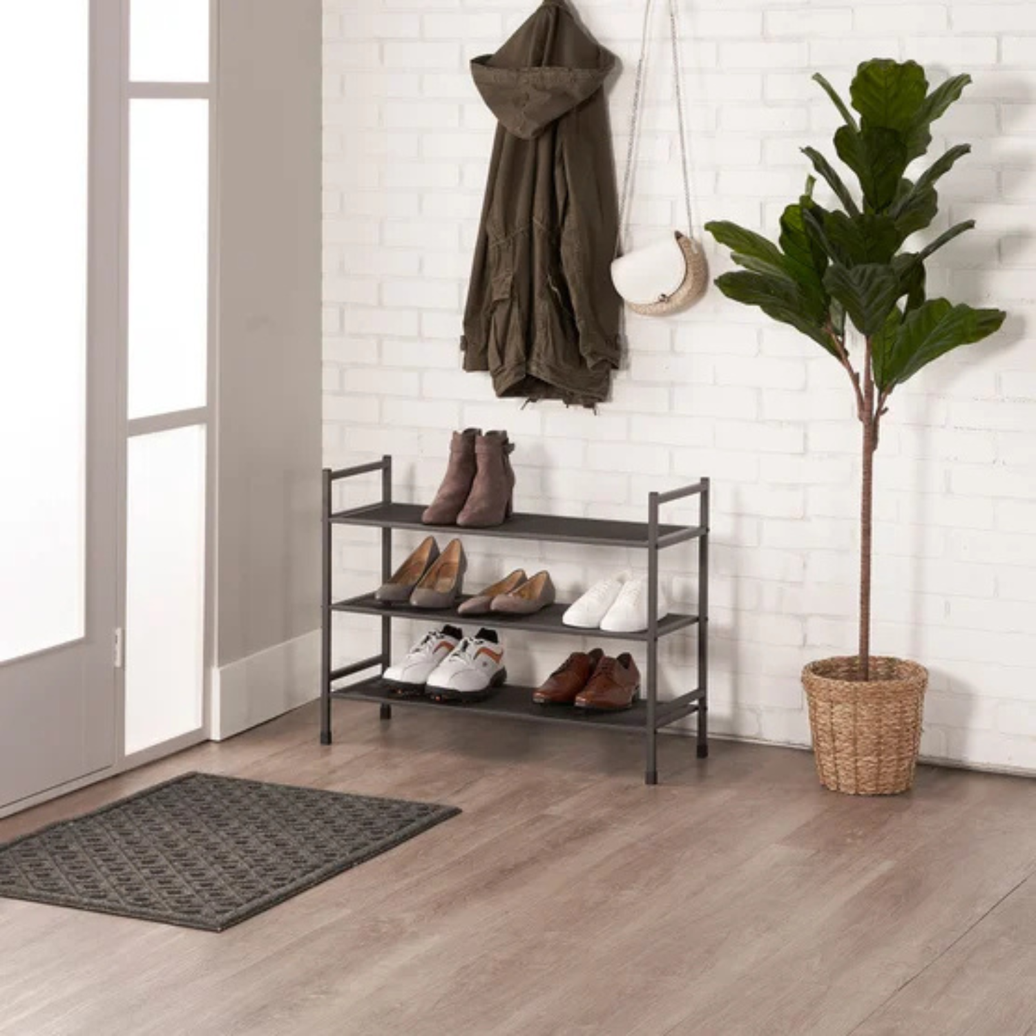 NEATFREAK -  Range-Chaussures en Métal à 3 Niveaux Empilable-3-tier-stackable-metal-shoe-rack-1141080-5103400