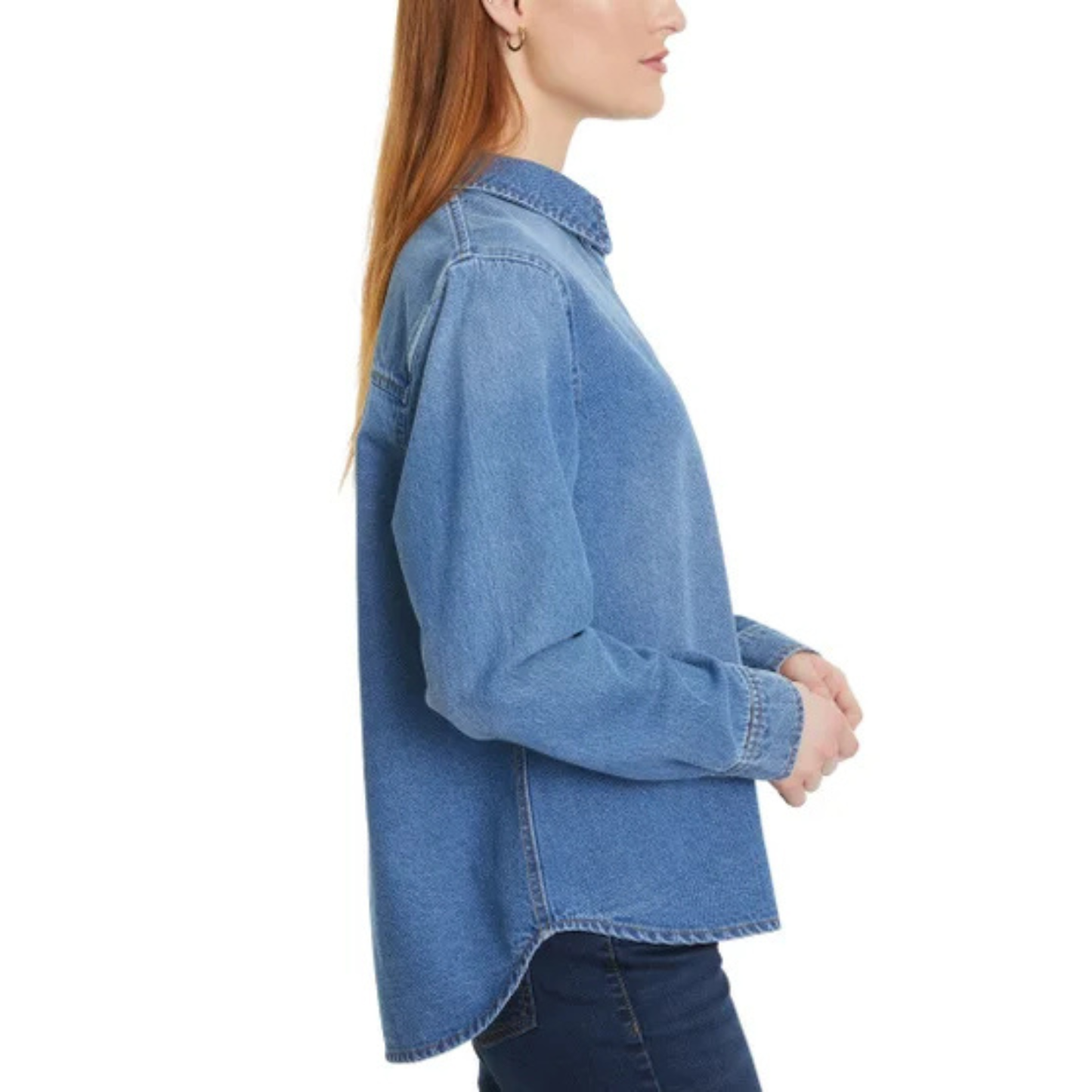 LUCKY BRAND - Chemise en Jeans pour Femme-Womens-Denim-Shirt-Bleu-Blue-1914050- 1926674