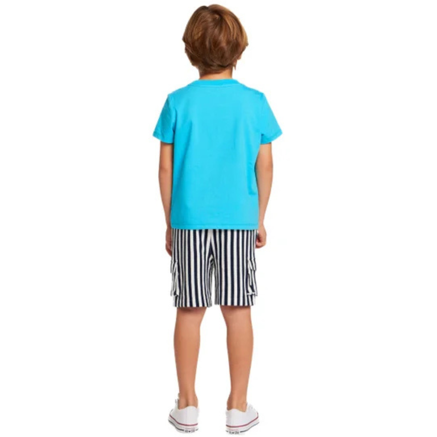 ANDY & EVAN - Ensemble 2 Pièces pour Garçon-Boys-2-piece-set-Bleu-Rayure-poisson-Blue-stripe-Fish-5581414-1991717