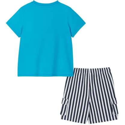 ANDY & EVAN - Ensemble 2 Pièces pour Garçon-Boys-2-piece-set-Bleu-Rayure-poisson-Blue-stripe-Fish-5581414-1991717