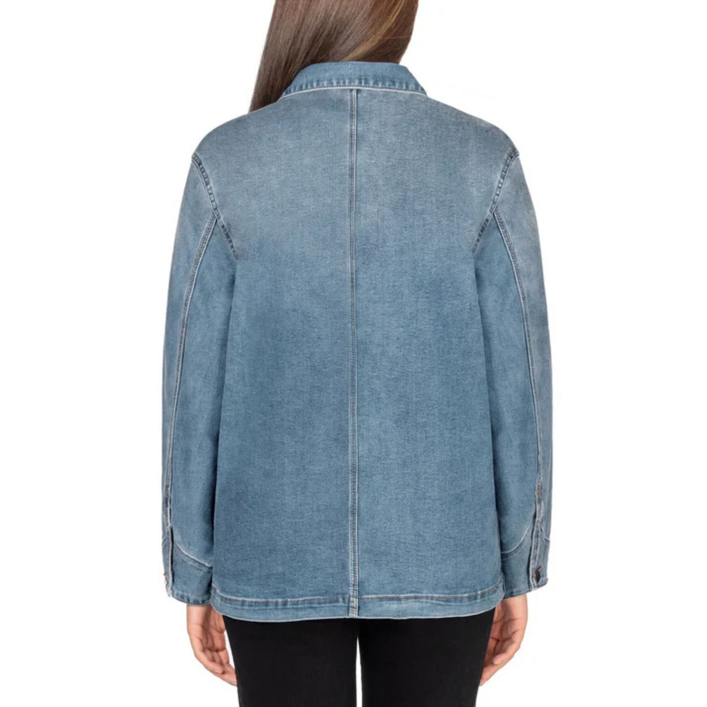 WELL WORN -  Veste en Jeans pour Femme-Womens-Jeans-Jacket-Bleu-Pale-Blue-1868130
