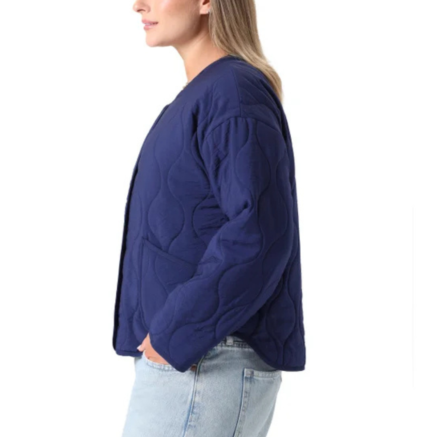 TAHARI - Veste Matelassée pour Femme-Womens-quilted-jacket-bleu-marine-bluenavy-1952292-1971968