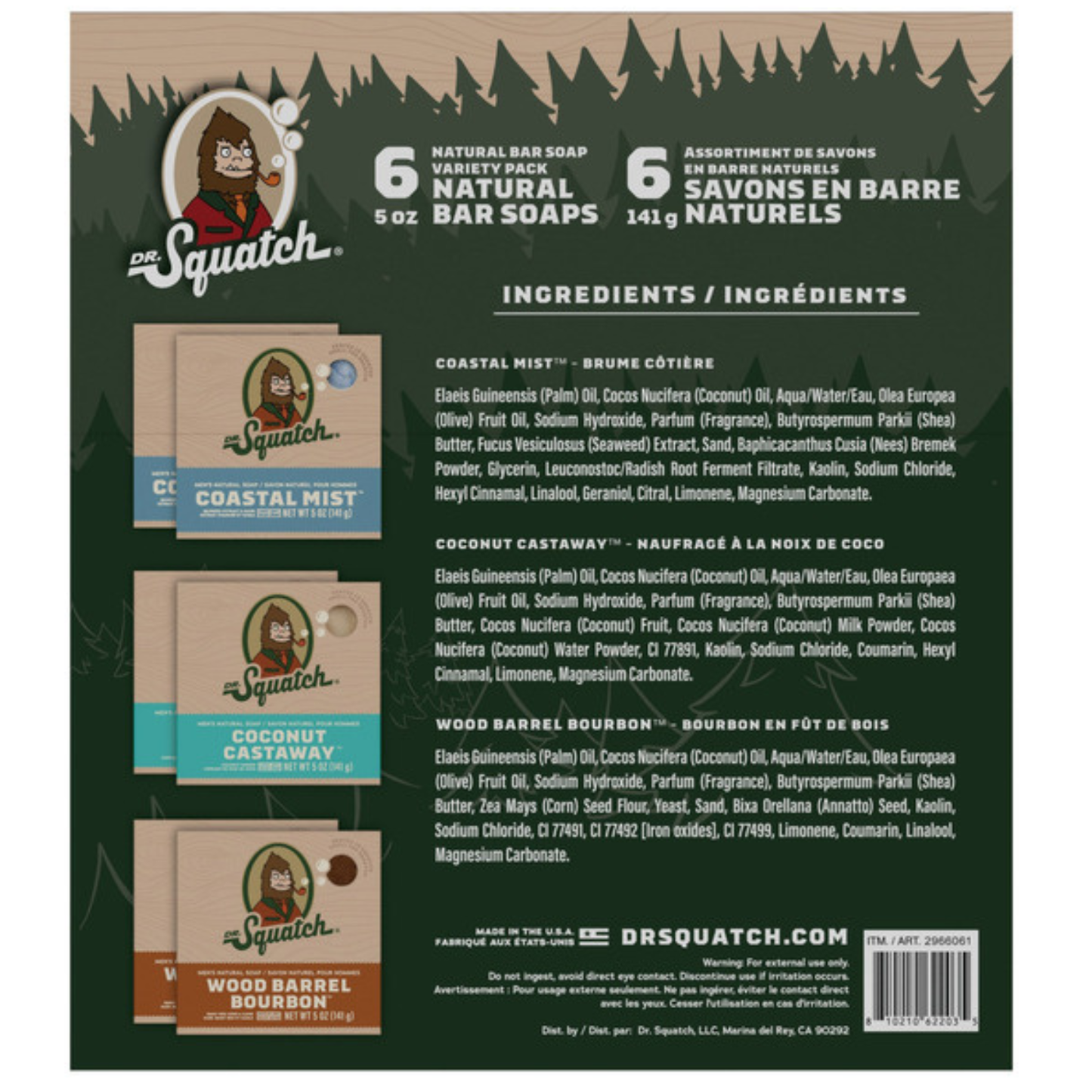 DR. SQUATCH - Assortiment de 6 Savons Naturels en Barre-6-pack-natural-bar-soaps-2966061