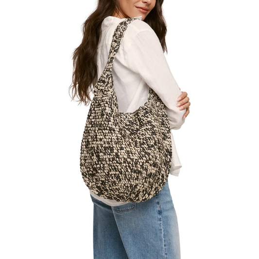 BANANA REPUBLIC -  Sac Fourre-Tout en Raphia-Raffia-tote-bag-Noir-Blanc-black-white-1966925-1041704