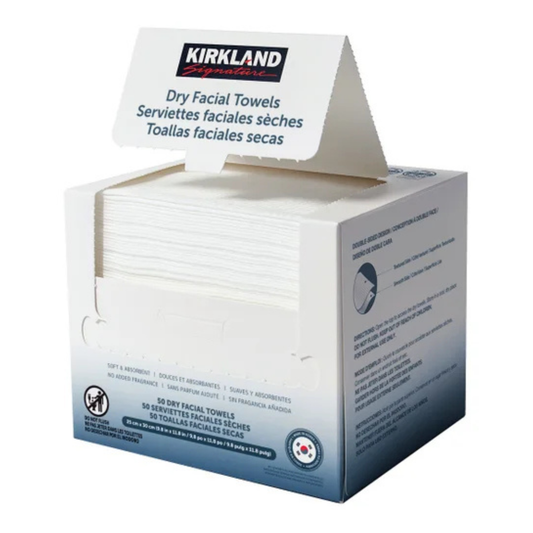 KIRKLAND SIGNATURE - paquet de 50 Serviettes Faciales Sèches-50-Pack-Dry-Facial-Towel-2029361