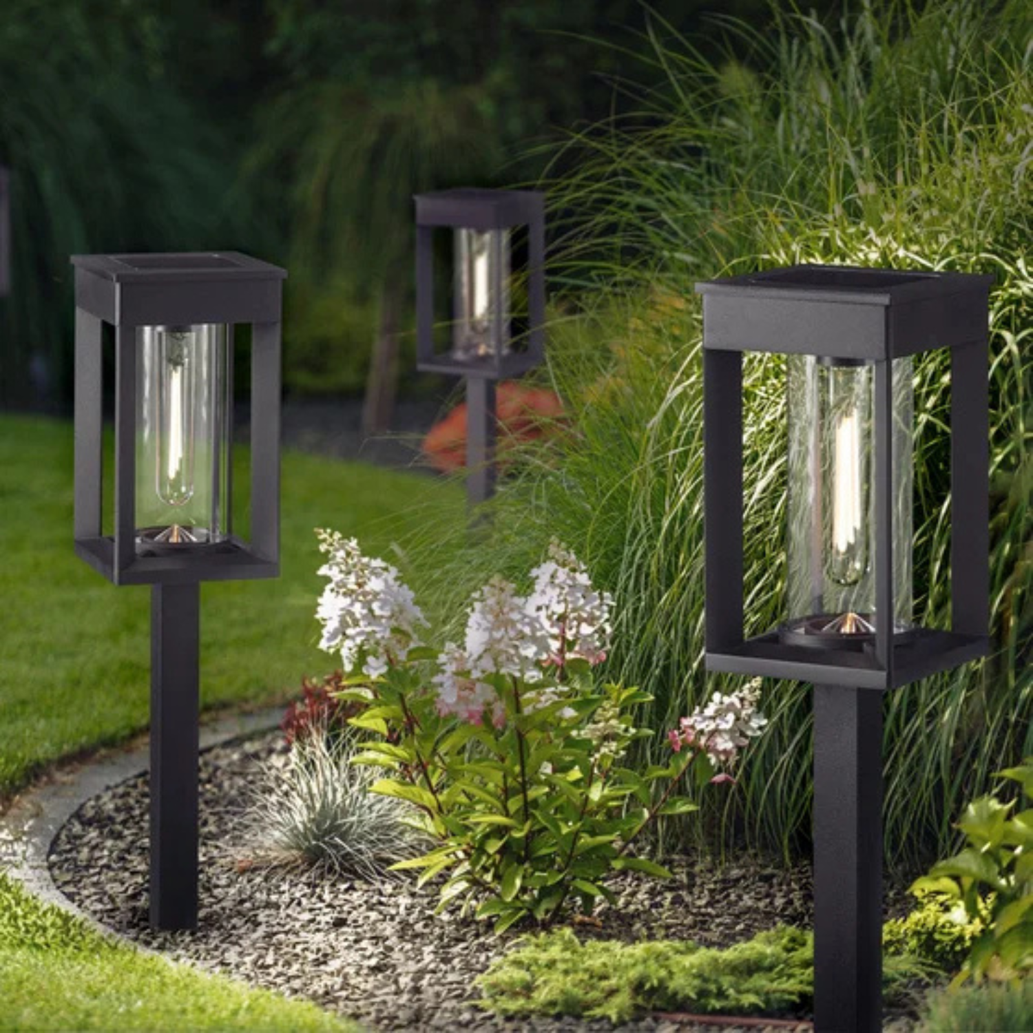 NATURALLY SOLAR - Ensemble de 4 Luminaires Solaires de Parterre à Del-4-pack-Solar-LED-Pathway-Lights-1937955