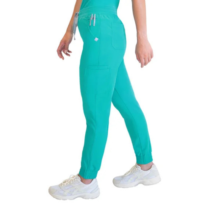 FRONTLINE - Pantalon d'Uniforme Médical pour Femme-Womens-Scrub-vert-Sarcelle-Green-Teal-1950252-1950241