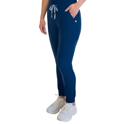 FRONTLINE - Pantalon d'Uniforme Médical pour Femme-Womens-Scrub-Bleu-Marine-Blue-Navy-1950240-