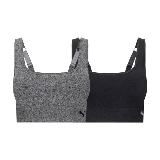 PUMA - Paquet de 2 Soutiens-Gorge Sport pour Femme-pack-women's-sport-bras-costco-2588671-noir-black-gris-grey-2