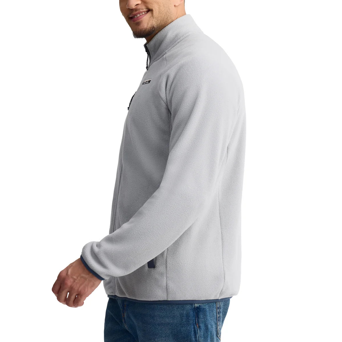 AUCLAIR - Veste à Fermeture Éclair pour Homme-men's-full-zip-fleece-jacket-costco-1706482-gris-grey-2