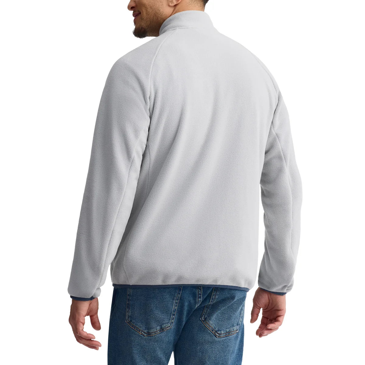 AUCLAIR - Veste à Fermeture Éclair pour Homme-men's-full-zip-fleece-jacket-costco-1706482-gris-grey-3