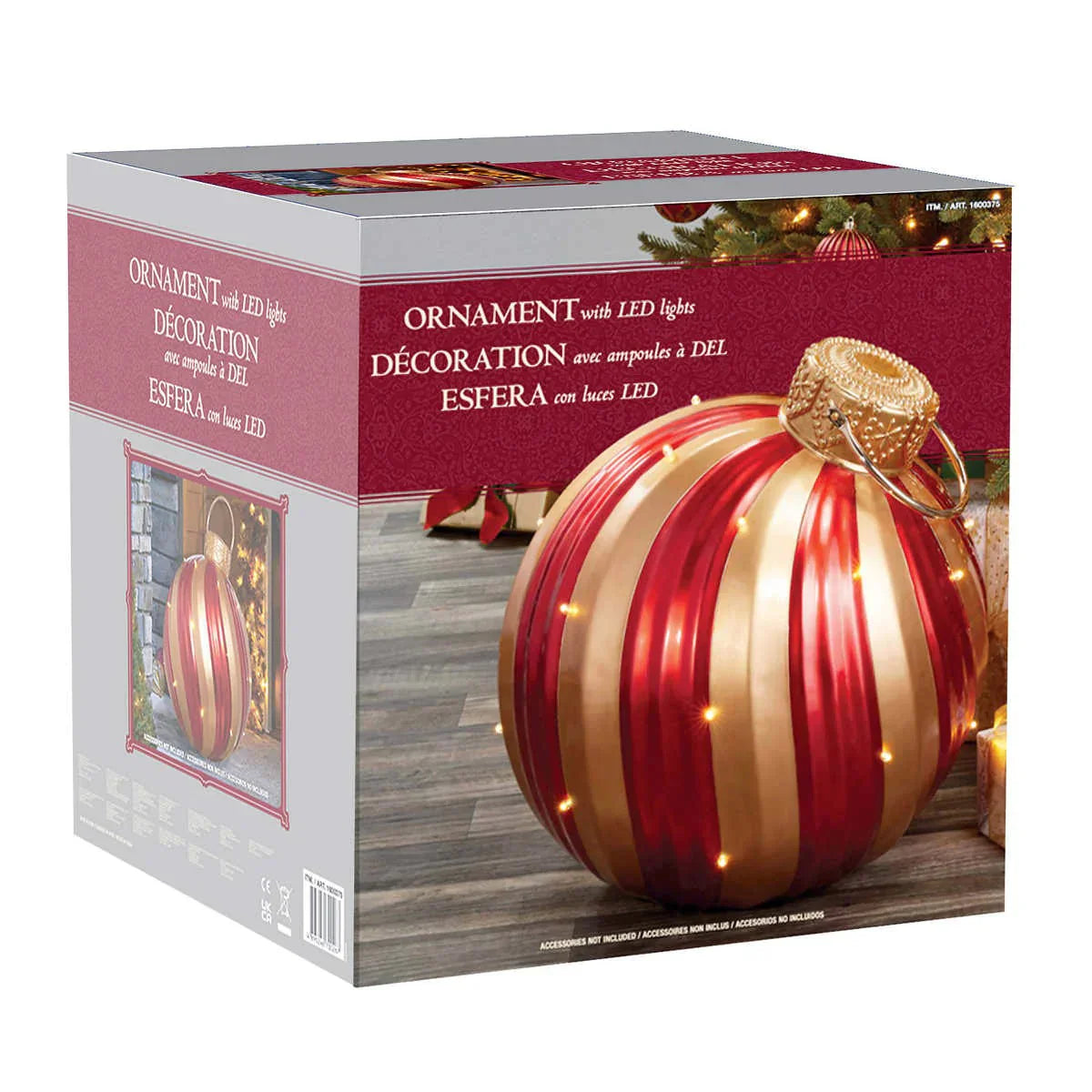 Décoration de Noël Géante avec Ampoules à DEL-giant-christmas-decoration-ornament-boule-led-lights-costco-1600375-2