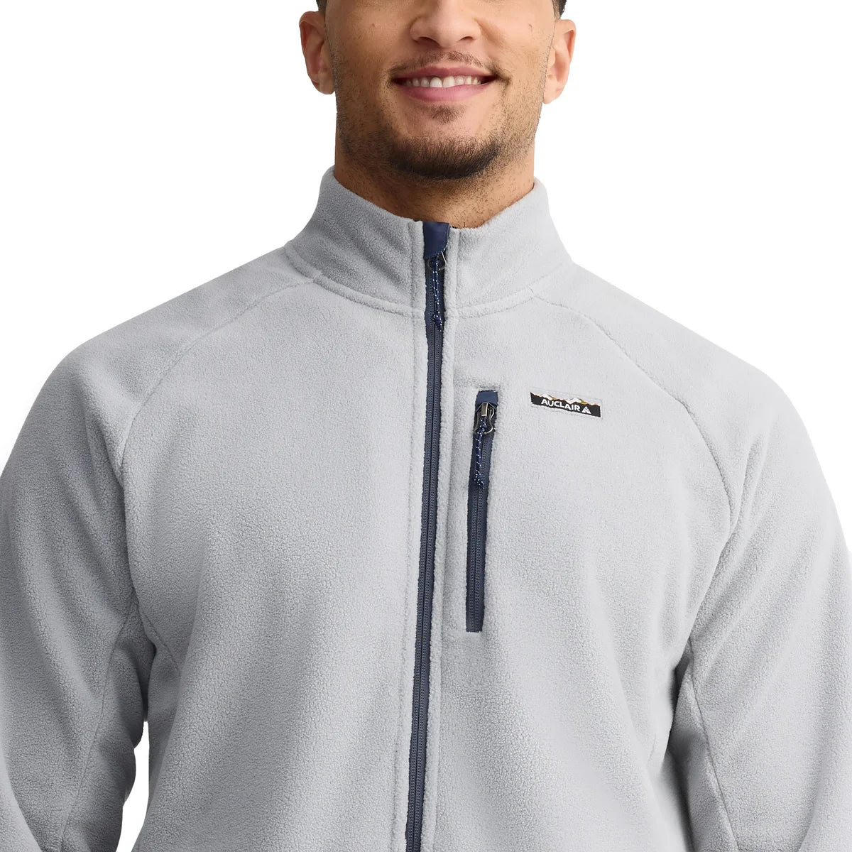 AUCLAIR - Veste à Fermeture Éclair pour Homme-men's-full-zip-fleece-jacket-costco-1706482-gris-grey-4