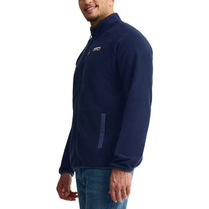 AUCLAIR - Veste à Fermeture Éclair pour Homme-men's-full-zip-fleece-jacket-costco-1706482-bleu-blue-3