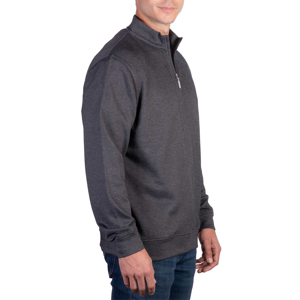 kirkland-signature-chandail-fermeture-glissière-quart-un-homme-men's-quarter-zip-sweater-7