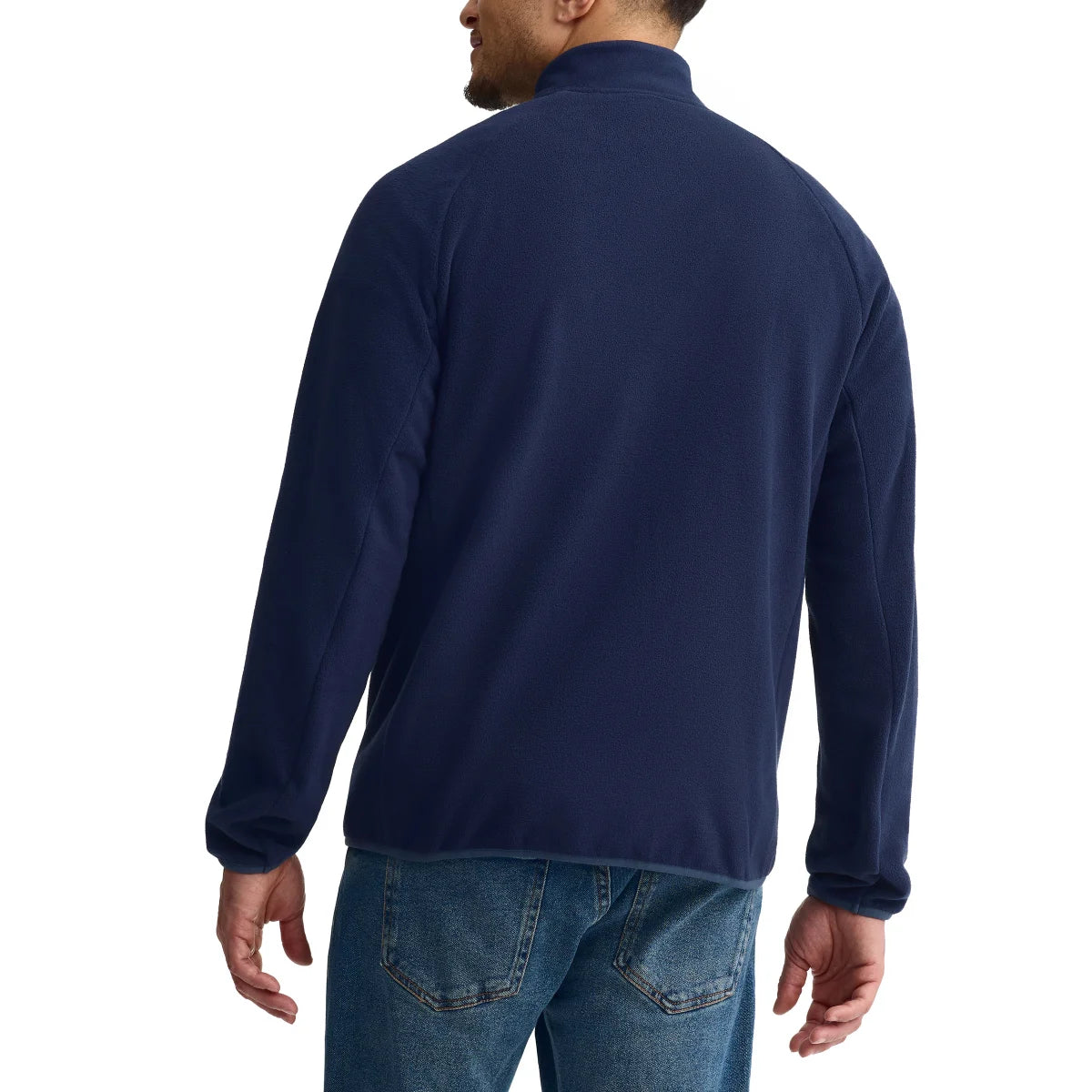 AUCLAIR - Veste à Fermeture Éclair pour Homme-men's-full-zip-fleece-jacket-costco-1706482-bleu-blue-4