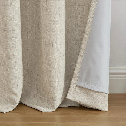 SUN+BLK - Ensemble de 2 Rideaux Totalement Obscurcissant Maxwell-beige-3-set-total-blackout-curtains-pack