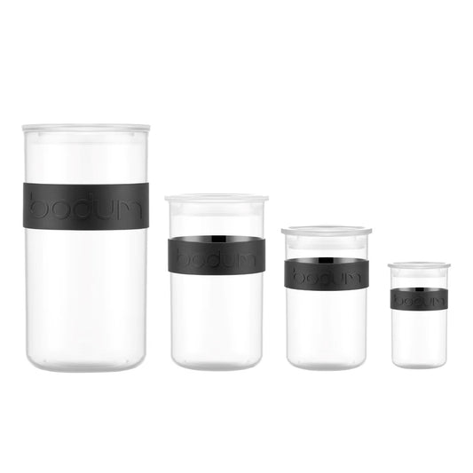 BODUM - Set of 12 Clear Durable Presso Storage Jars