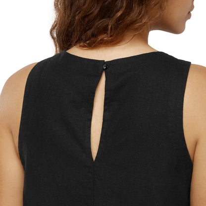 BANANA REPUBLIC - Robe en Lin Sans Manches pour Femme-WOMEN'S-SLEEVELESS-LINEN-DRESS-COSTCO-1876603-NOIR-BLACK-5