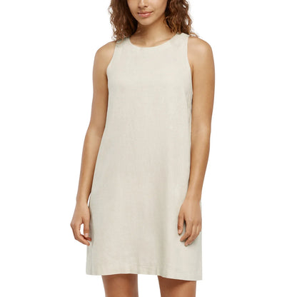 BANANA REPUBLIC - Robe en Lin Sans Manches pour Femme-WOMEN'S-SLEEVELESS-LINEN-DRESS-COSTCO-1876603-CRÈME-CREAM