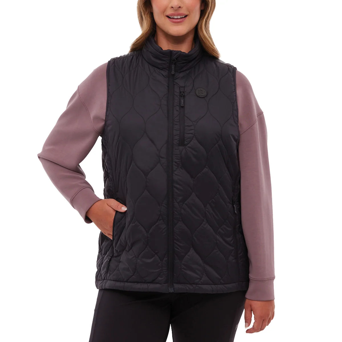BENCH - Veste Sans Manche pour Femme-WOMEN'S-SLEEVELESS-VEST-COSTCO-1927200-1929624-BLACK-NOIR