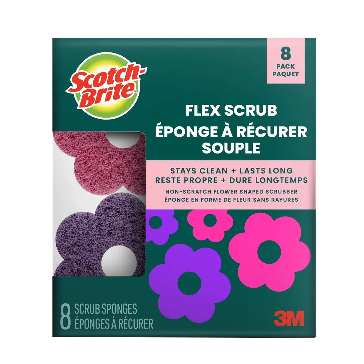 SCOTCH-BRITE - 8-Pack Flex Scrub Sponges