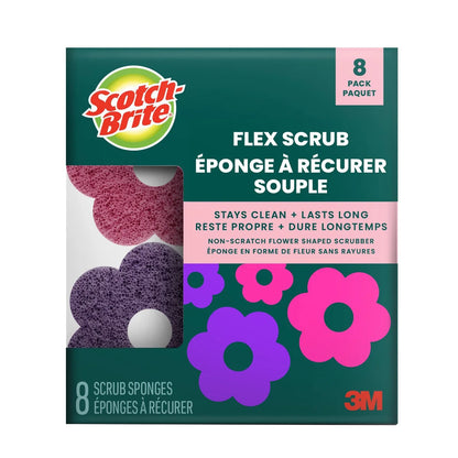 SCOTCH-BRITE - 8-Pack Flex Scrub Sponges