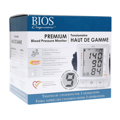 BIOS DIAGNOSTICS - Tensiomètre Haut de Gamme *Boite Ouverte*-blood-pressure-monitor-costco-290080-2