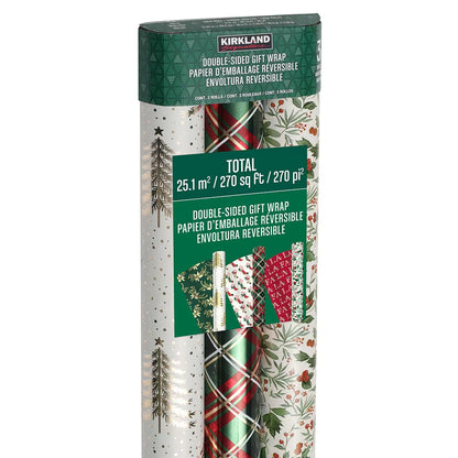 kirkland-signature-ensemble-3-rouleaux-papier-emballage-réversible-double-sided-gift-wrap-set-pack-4