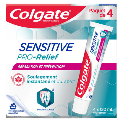 COLGATE - Paquet de 4 Dentifrices Sensitive Pro-Relief Réparation et Prévention-pack-toothpaste-repair-and-prevent-costco-1474938