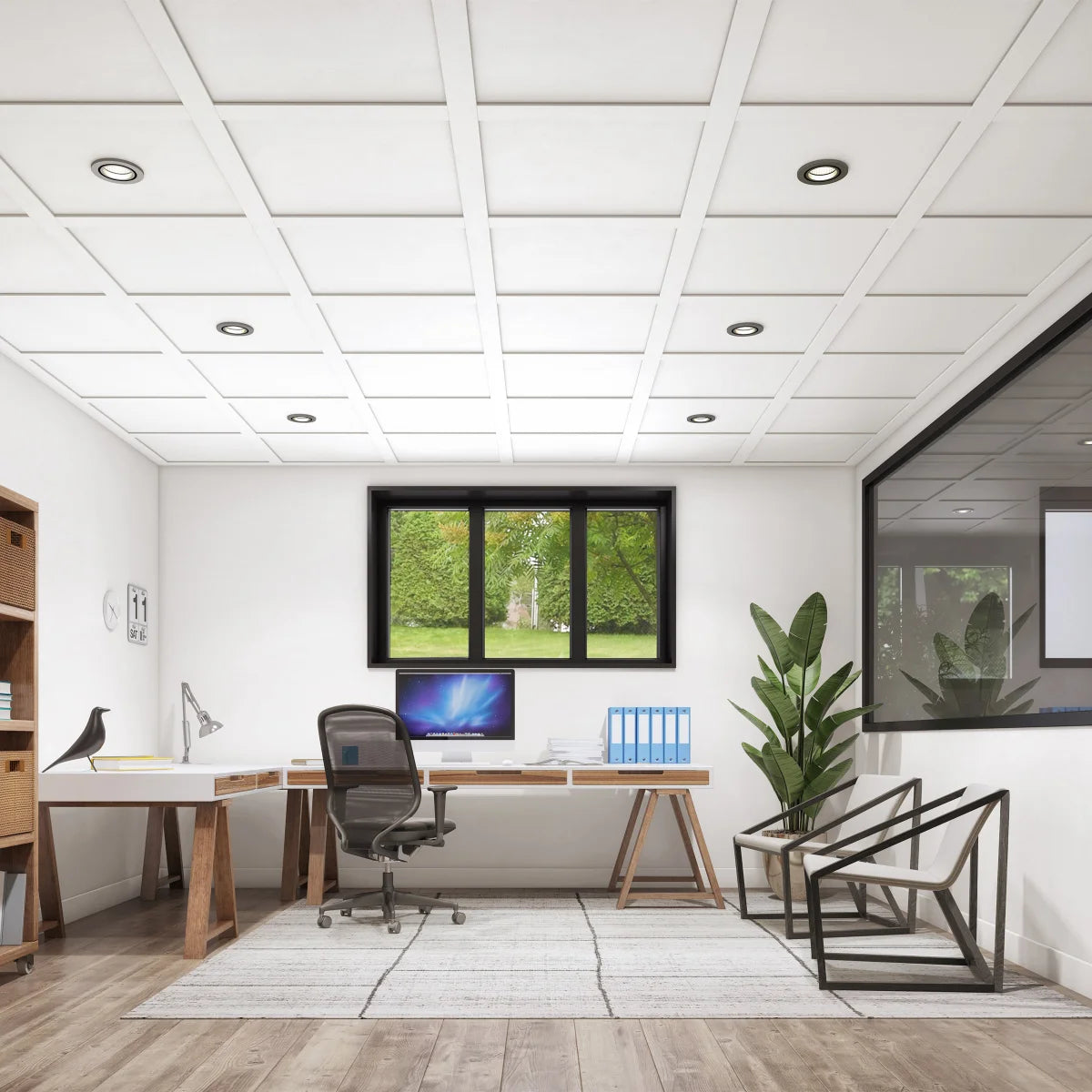 EMBASSY - Système de Plafond Suspendu de 60 Pieds Carrés-suspended-ceiling-system-squre-foot-costco-1695960-2