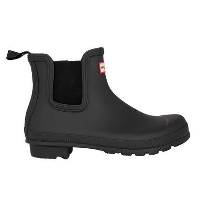 Hunter-bottes-mi-hautes-caoutchouc-femme-original-chelsea-boots-black-noir-2