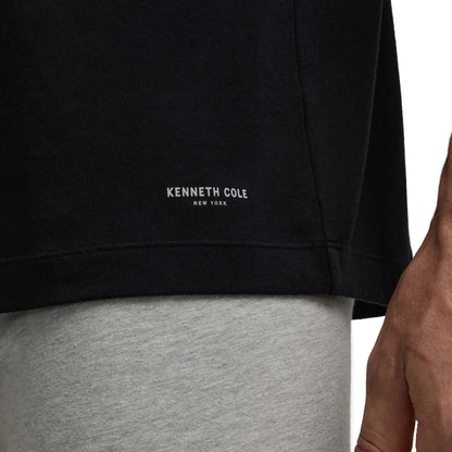KENNETH COLE - Paquet de 4 T-Shirt pour Homme-V-NECK-PACK-COSTCO-1915350-NOIR-BLACK-4