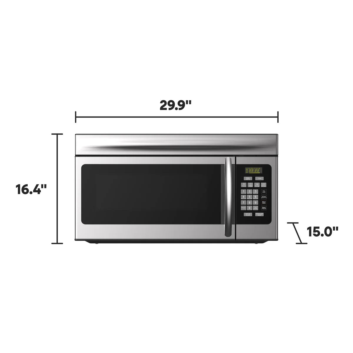 ELEMENT - Four à Micro-Ondes à Hotte Intégrée en Acier Inoxydable *Boite Ouverte*-1000-watts-over-the-range-microwave-stainless-steel-costco-1921619-5