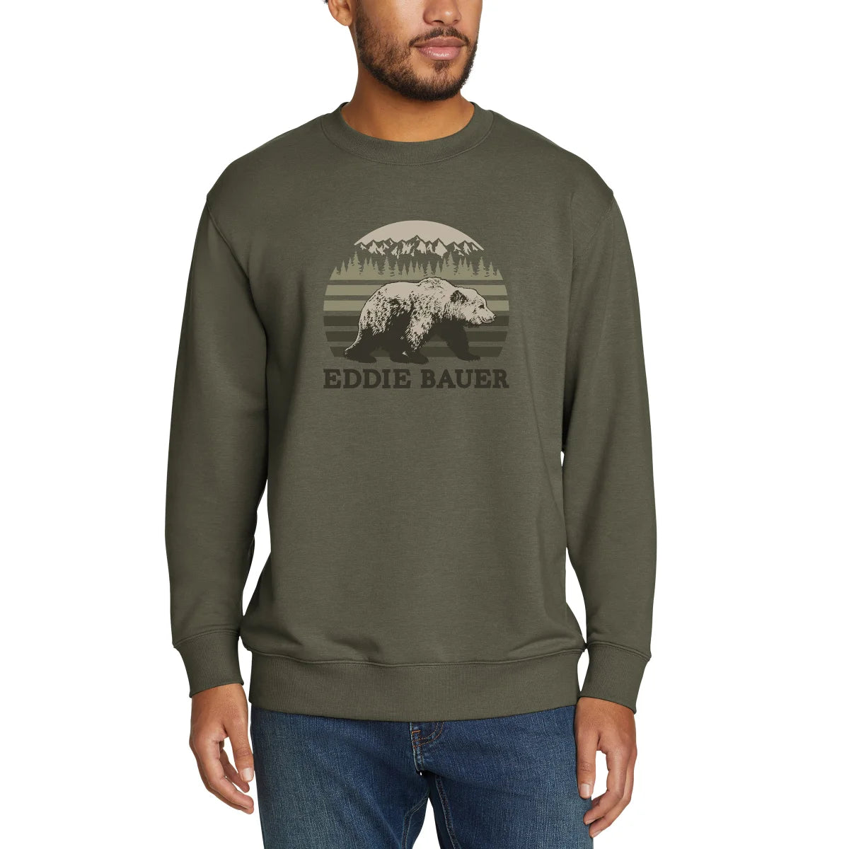 EDDIE BAUER - Chandail à Col Rond pour Homme-crewneck-sweater-costco-1810535-green-vert