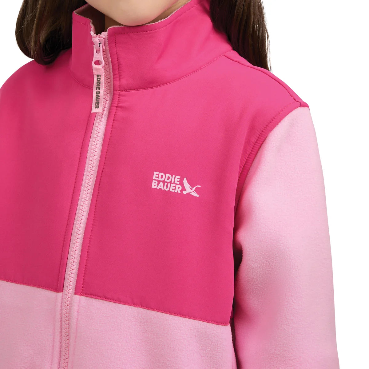-EDDIE BAUER - Veste à Fermeture à Glissière pour Enfant-kids-full-zip-jacket-costco-1215163-rose-pink-4
