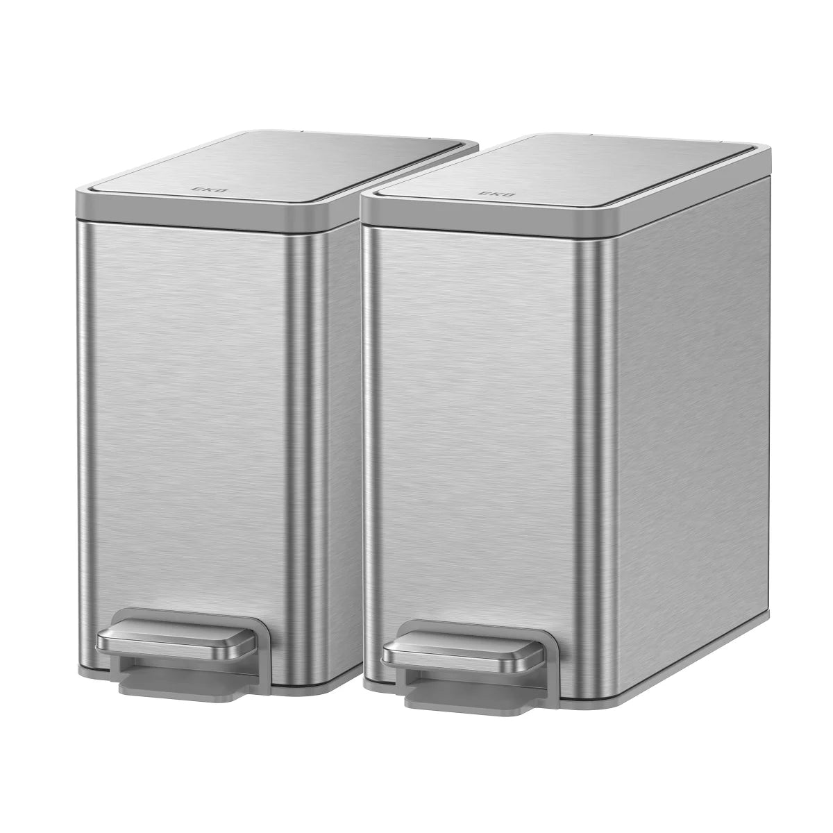 EKO - Paquet de 2 Poubelles à Pédale en Acier Inoxydable-stainless-steel-pedal-bin-pack-costco-1941814