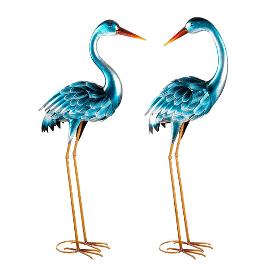 EVERGREEN - Paire de Hérons Bleus Grandeur Nature-life-size-blue-heron-pair-costco-1622838