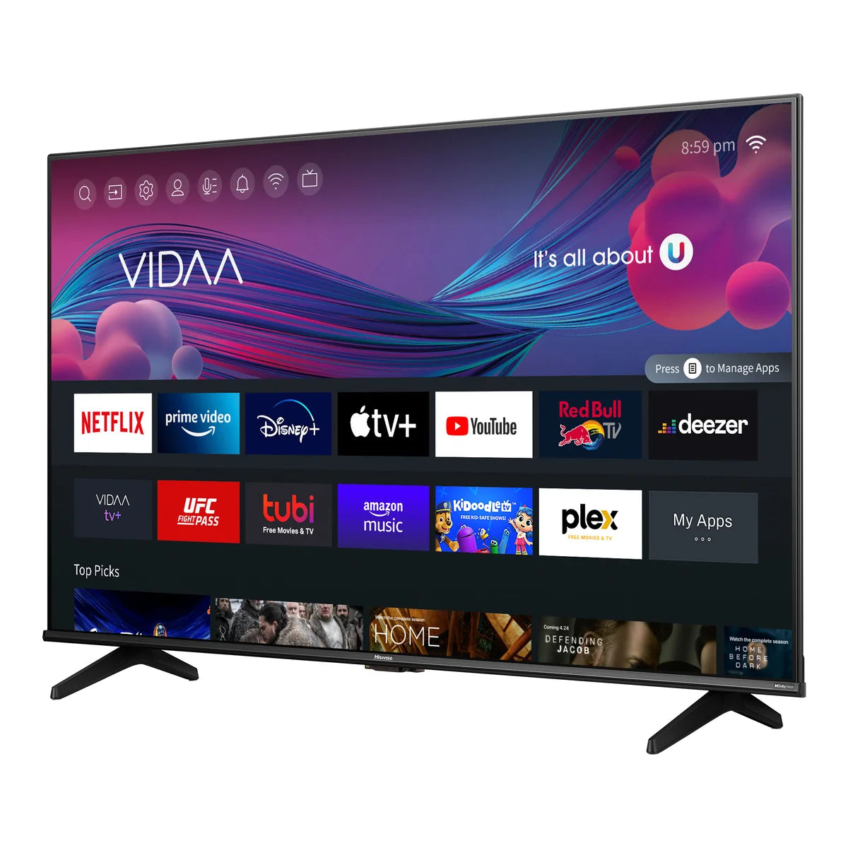 HISENSE - Téléviseur Intelligent VIDAA Ultra HD A6KV 4K A6KV de 50 po *Boite Ouverte*-smart-tv-in- 50A6KV-costco-8683050-3